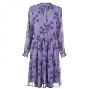 Image of Sofie Schnoor Sally Floral Long Sleeve Dress - Purple