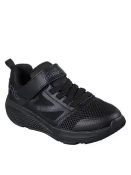 Image of Skechers Boys Go Run Elevate Trainer, Black, Size 10 Younger