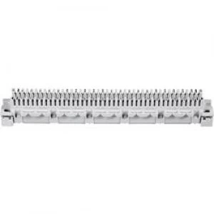 image of Terminal strip DIN 47 608 Connecting strip 2 x 20 wire pairs Grey