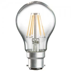 Image of KnightsBridge 6W LED Clear GLS - Warm White - Bayonet Cap