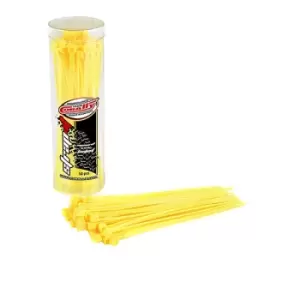 Image of Corally Strapit Cable Tie Wraps Yellow 2.5X100Mm 50 Pcs