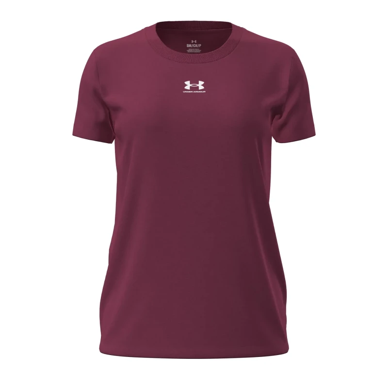 Image of Womens T-Shirt Under Armour Rival Core Rouge Female XS