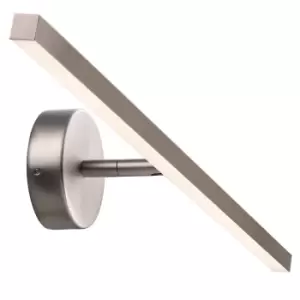 Image of IP S13 60cm LED Dimmable Bathroom Over Mirror Light Brushed Steel, 3000K
