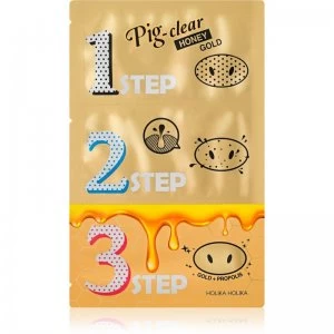 Image of Holika Holika Pig Nose Honey Gold Nose Pore Strips Against Blackheads