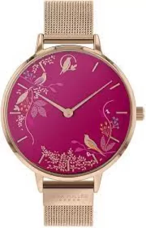 image of Sara Miller Pink And Rose Gold 'Chelsea' Fashion Watch - SA4004