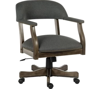 Image of TEKNIK Captain Fabric Reclining Executive Chair - Grey