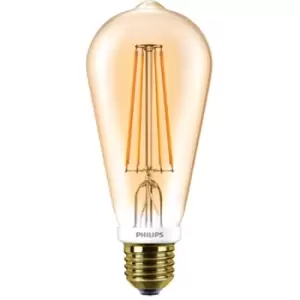Image of Philips CLA 7W LED ES E27 Squirrel Cage Globe Amber Warm White Dimmable - 57573400