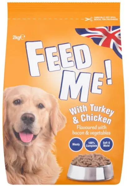 HiLife Feed Me Turkey Chicken Bacon Dog Food 2kg