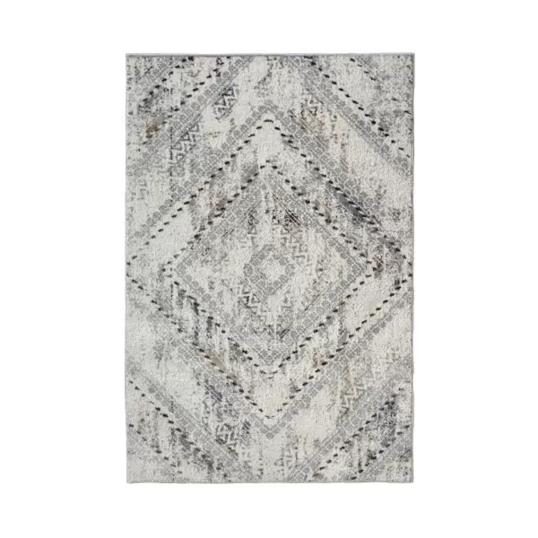 image of Homemaker Abstract Rug Square Grey 120X170Cm