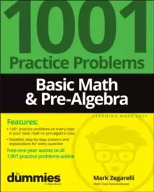 Image of Basic Math & Pre-Algebra: 1001 Practice Problems For Dummies (+ Free Online Practice)