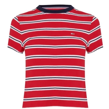 Image of Tommy Jeans Contrast Baby T Shirt - XNL Deep