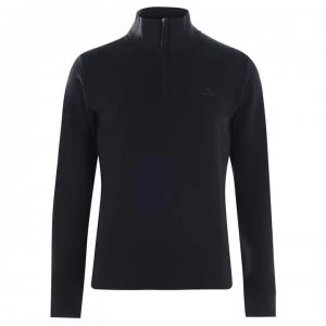 Image of Gant Half Zip Sweater - Navy 405