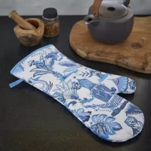 Image of Ulster Weavers Blue India Single Oven Glove Blue, White and Grey