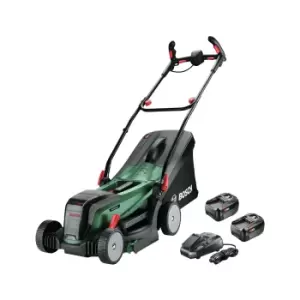 Bosch UniversalRotak 37-550 18V 2 x 4Ah Li-ion Cordless Rotary Lawnmower