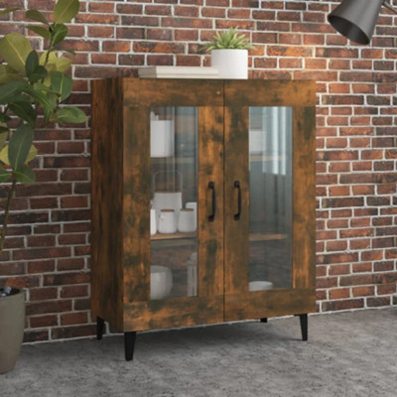 Image of VIDAXL Sideboard Smoked Oak 69.5x34x90cm Engineered Wood Vidaxl 8720287084853