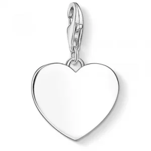 Image of THOMAS SABO Sterling Silver Plain Heart Charm 1634-001-21