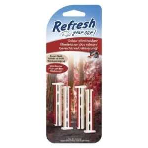 image of Refresh Forest Walk/Wild Berries Scented Air Freshener Vent Stick (Case Of 6)