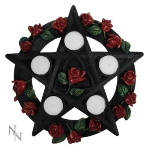 image of Pentagram Rose Tealight Holder