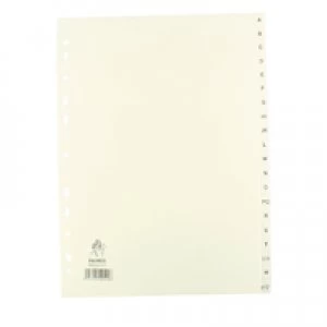 image of Nice Price A4 White A-Z Polypropylene Index WX01351