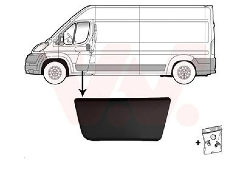 Image of VAN WEZEL Door moulding trim VAN WEZEL 1652403