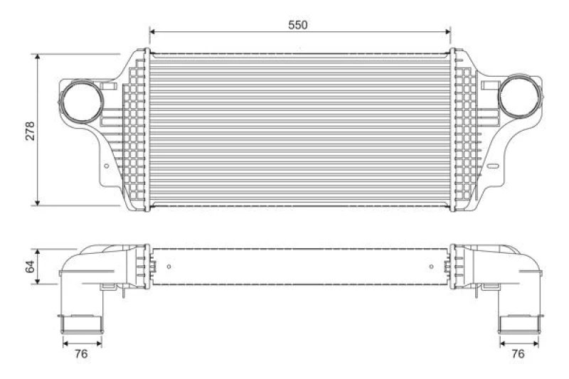 Image of Intercooler VALEO 818377