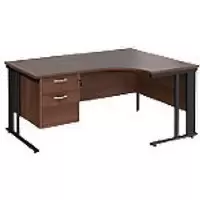 Image of Dams International Right Hand Ergonomic Desk MCM16ERP2KW 1,600 x 1,200 x 725 mm