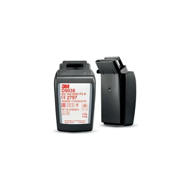 Image of 3M 3M Secure Click Particulate Filter Hard Case P3 R (Pack of 20) 3MD9038