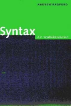 Image of Syntax by Andrew Radford Paperback