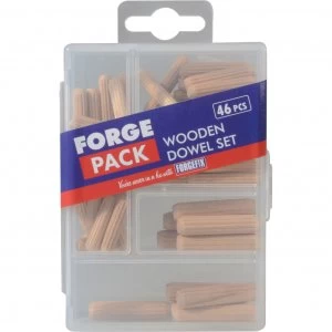 image of Forgefix 46 Piece Dowel Assortment Set