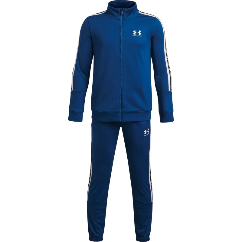 Image of Under Armour Kids Icon Tape Fleece Tracksuit Vars Blue/White male 13 (XL)