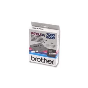 Image of Brother TX-231 P-touch Black on White Tape 12mm x 15m