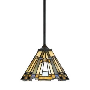 Image of 1 Light Ceiling Pendant Bronze, Tiffany, E27