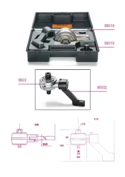 image of Beta Tools 560/18 Operating Levers for Torque Multiplier Item 560 005600018