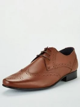 Image of KG 3 Eye Wingcap Derby Shoe, Tan, Size 9, Men