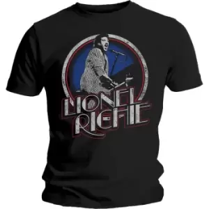 Lionel Richie - Live Unisex Large T-Shirt - Black