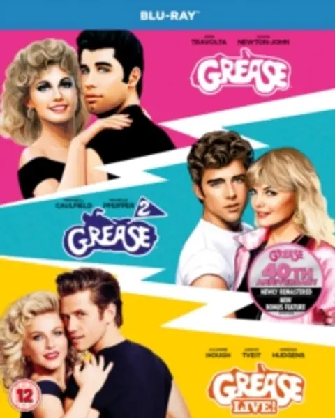 image of Grease/Grease 2/Grease Live! Bluray 5053083153847