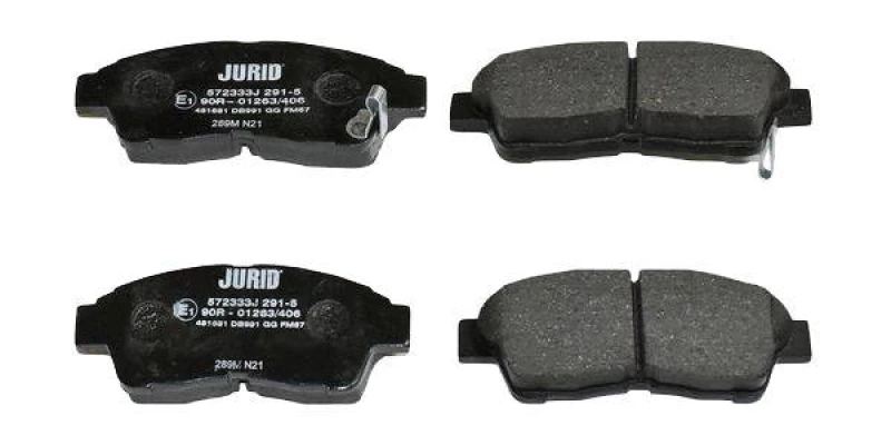Image of JURID 572333J Brake pad set with acoustic wear warning, without accessories Brake Pad Set,disc brake (402)