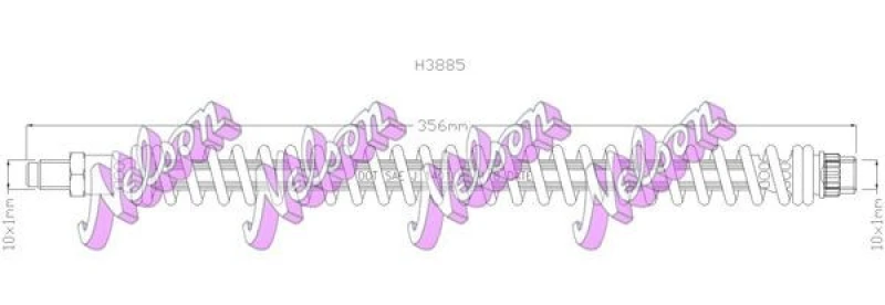 Image of Brake hose KAWE H3885