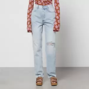 image of Free People Womens The Lasso Jeans - True Blue - W27