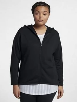 Image of Nike Training Dry Full Zip Hoodie Curve Black Size 18 201X Women