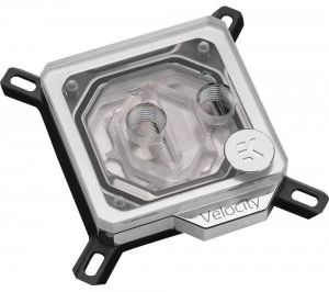 Image of EK-Velocity D-RGB Intel CPU Water Block - Nickel & Plexi