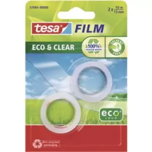 Tesafilm Eco&Clear 10 m x 15mm 2 PC