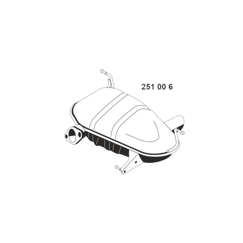 Image of ERNST 251006 Rear silencer End Silencer (3437)
