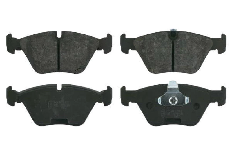 Image of SWAG 20 91 6217 Brake pad set Front Axle, prepared for wear warning indicator, with piston clip Brake Pad Set,disc brake (402)