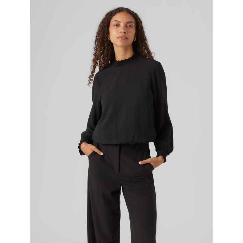 Image of Vero Moda VM Bls Opn Nk - Black 8