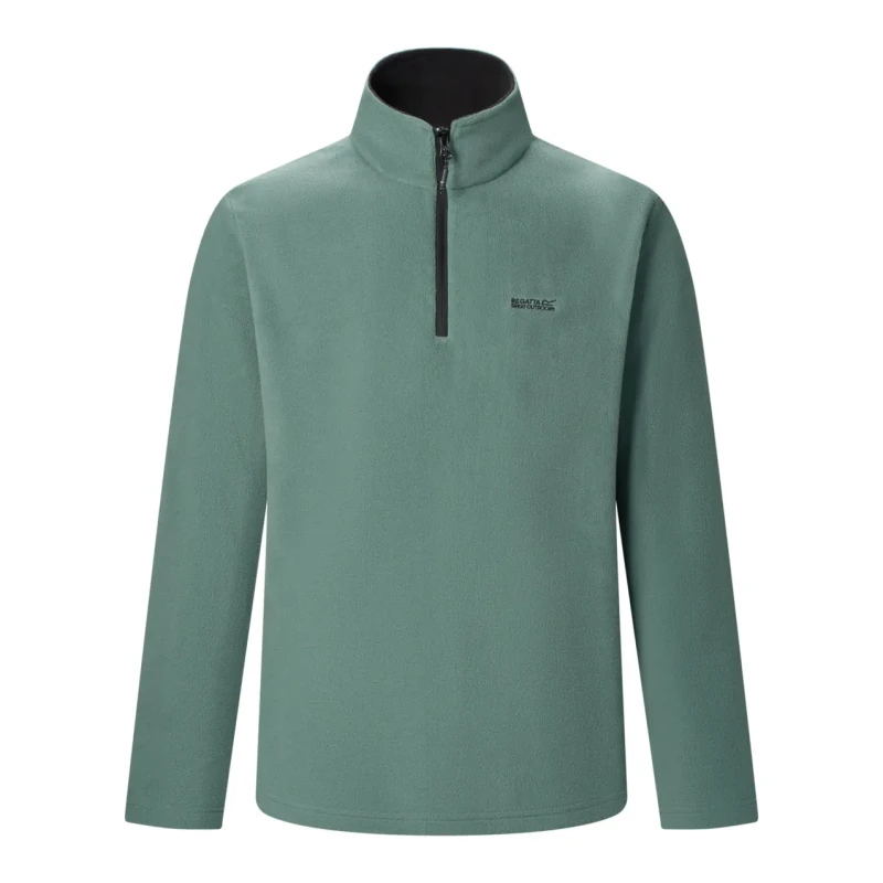 Image of Regatta Regatta Men 'Thompson' Lightweight Half Zip Fleece in Bottle Green Size: large Bottle Green L Male 5063516155140