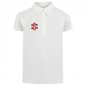 image of Gray Nicolls Storm Short Sleeve Cricket Shirt Mens - White