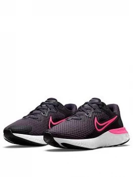 Image of Nike Renew Run 2 - Black/White/Pink, Black/White/Pink, Size 8, Women