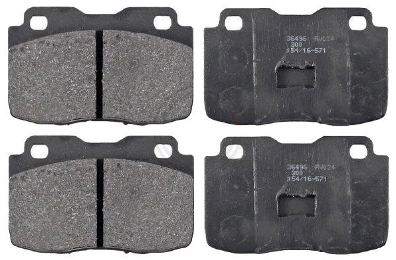 Image of A.B.S. 36496 Brake pad set without integrated wear sensor Brake Pad Set,disc brake (402)