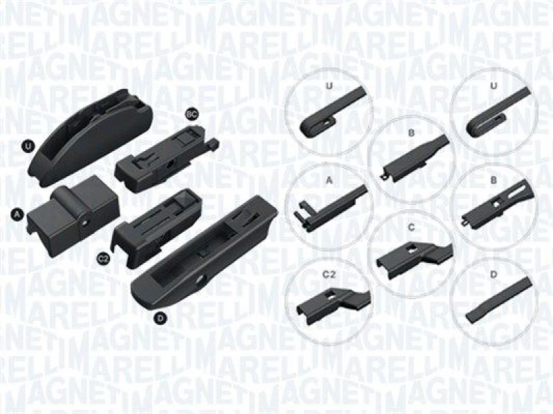 Image of MAGNETI MARELLI Wiper blade MAGNETI MARELLI 000713617750